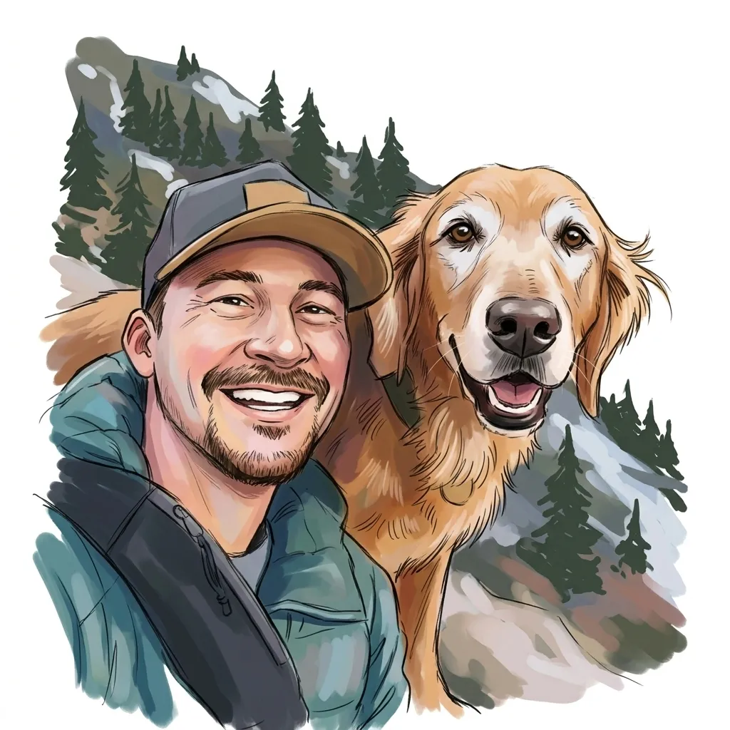 Adventure Buddies sticker in Painterly Sketch