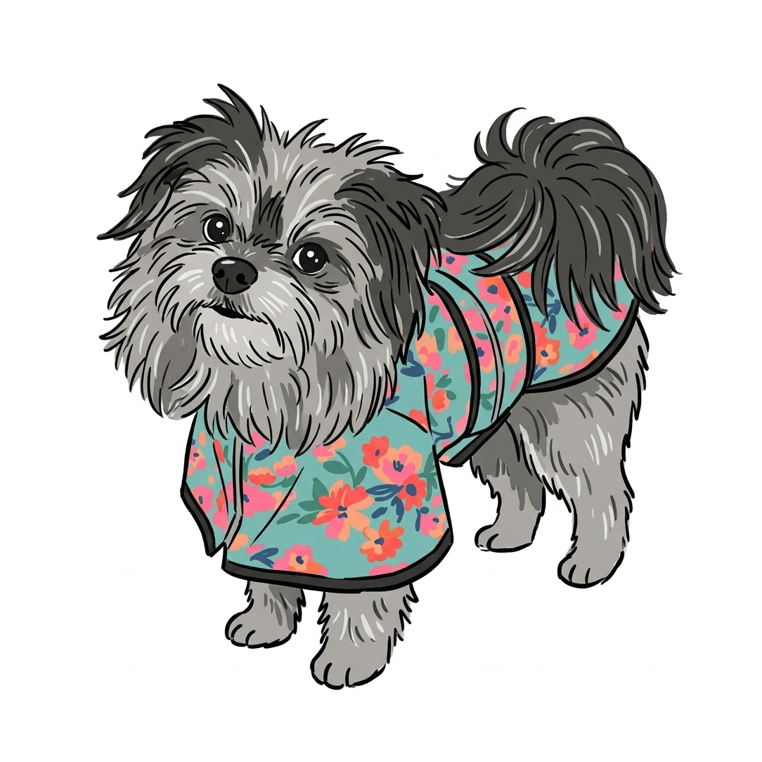 Shih Tzu sticker — Doodle