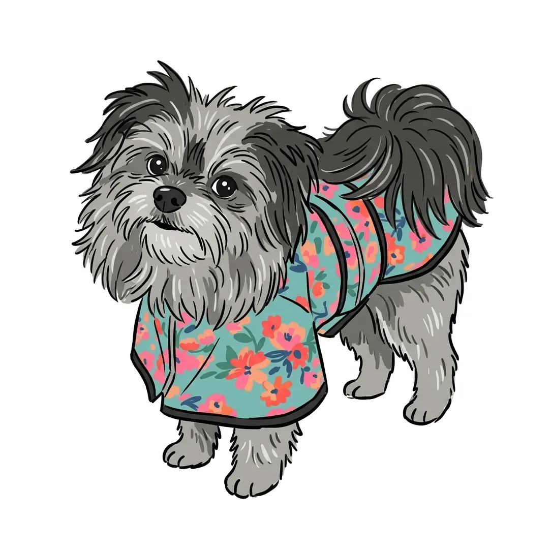 Shih Tzu sticker in Doodle