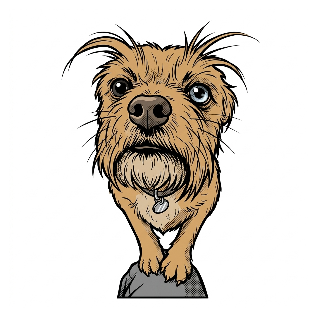 Snow Dog sticker — Comic